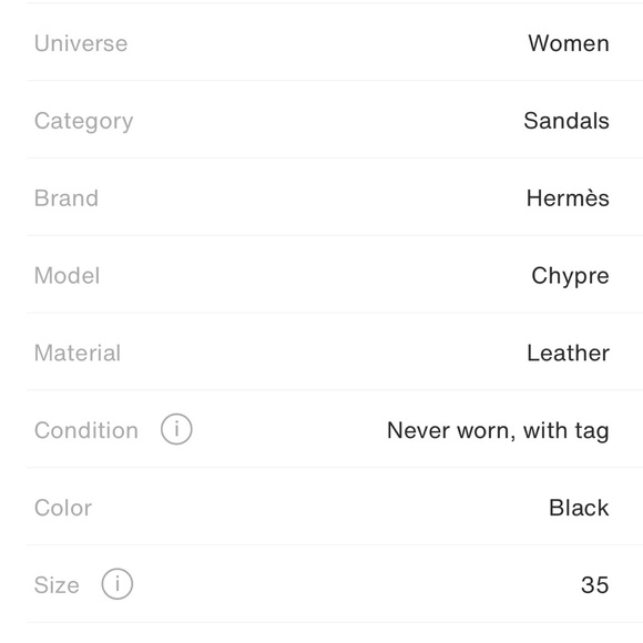 HERMES Chypre Leather Mules in black 35 - Picture 9 of 9